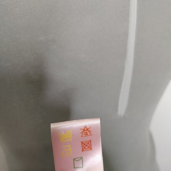 BLACK satin rhinestone chemise size S - Picture 9 of 16